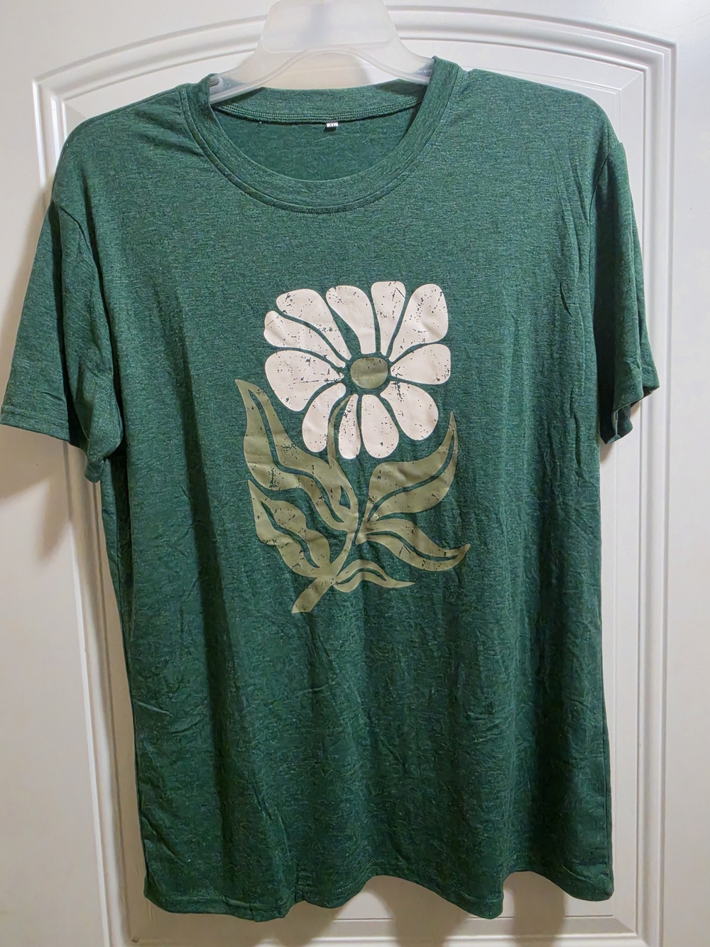 Green Floral Graphic Short Sleeve Tee